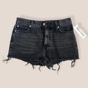 NWT BDG black high waisted jean shorts